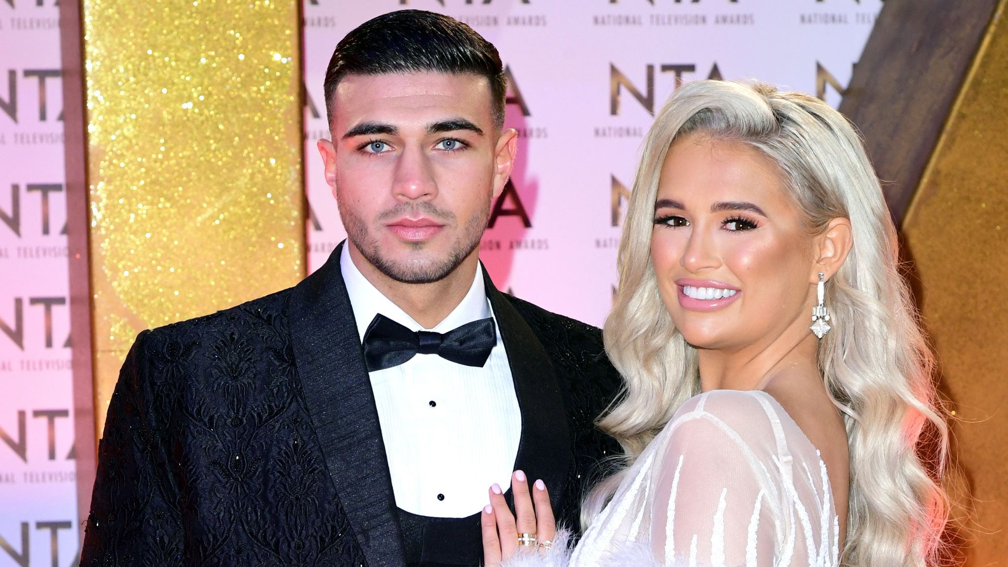 Former Love Island contestant Tommy Fury with his partner, Molly-Mae Hague, who he met on the reality show 