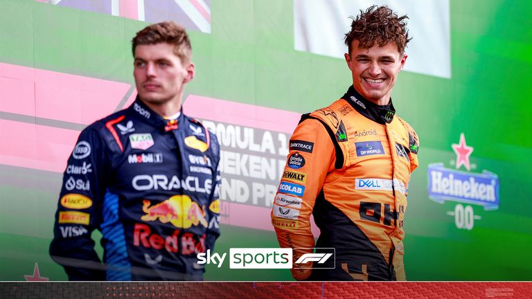 #1 Max Verstappen (NLD, Oracle Red Bull Racing), #4 Lando Norris (GBR, McLaren Formula 1 Team), F1 Grand Prix of the Netherlands at Circuit Zandvoort on August 25, 2024 in Zandvoort, Netherlands. (Photo by HOCH ZWEI) Photo by: HOCH ZWEI/picture-alliance/dpa/AP Images