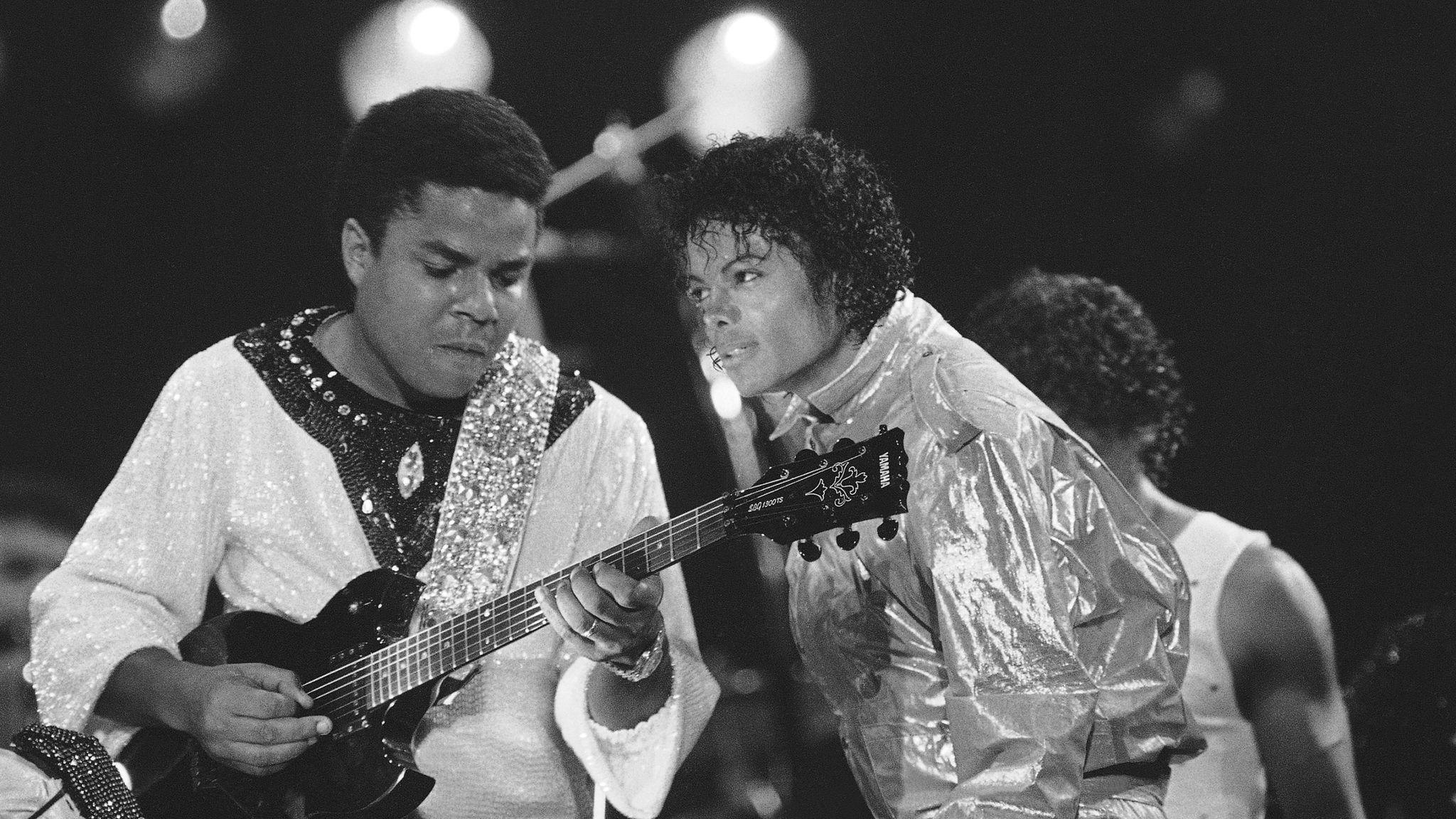 Tito and Michael Jackson in 1984 . Pic: AP