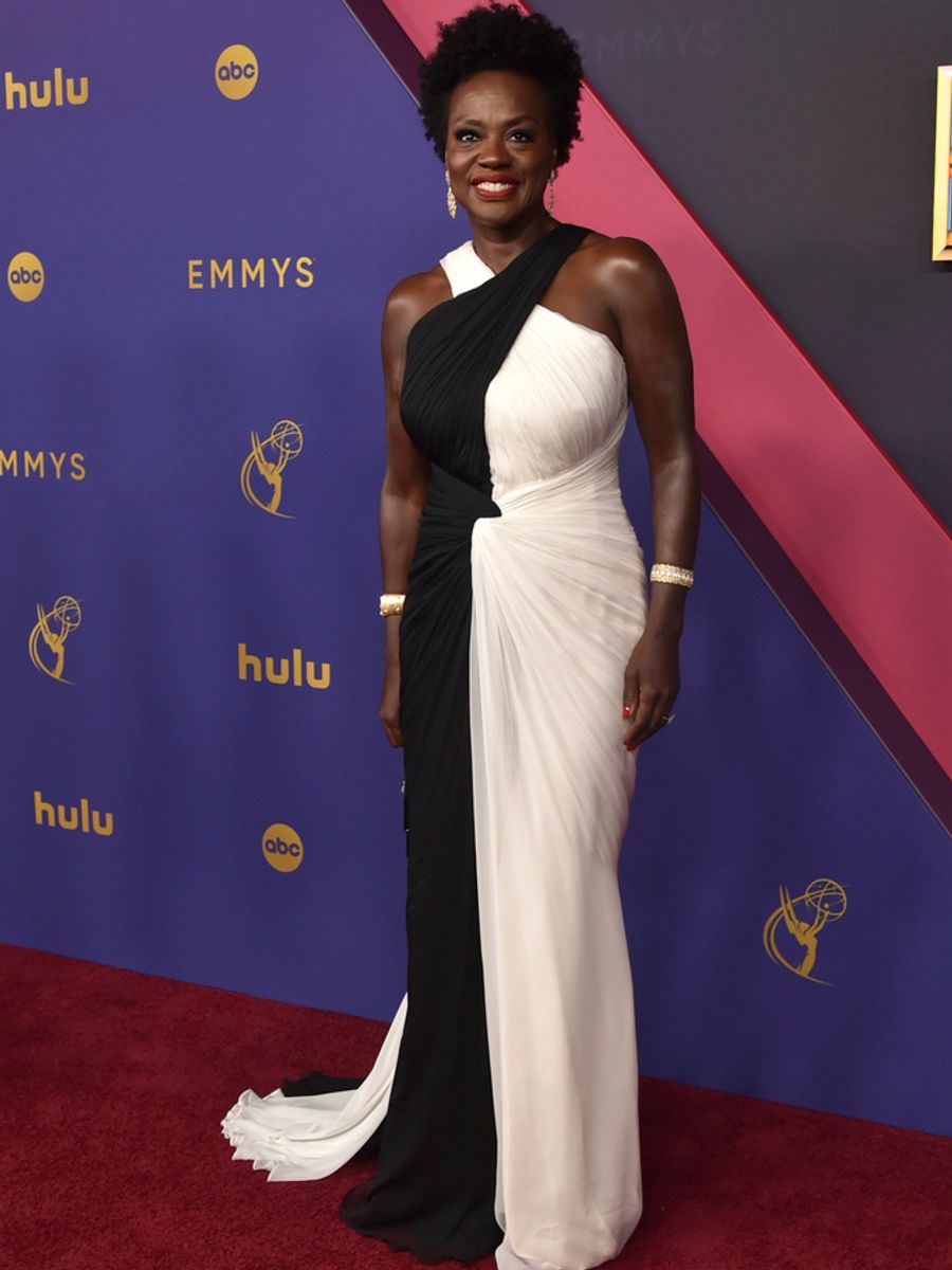 Viola Davis arrives at the 76th Primetime Emmy Awards on Sunday, Sept. 15, 2024, at the Peacock Theater in Los Angeles. (Photo by Richard Shotwell/Invision/AP)