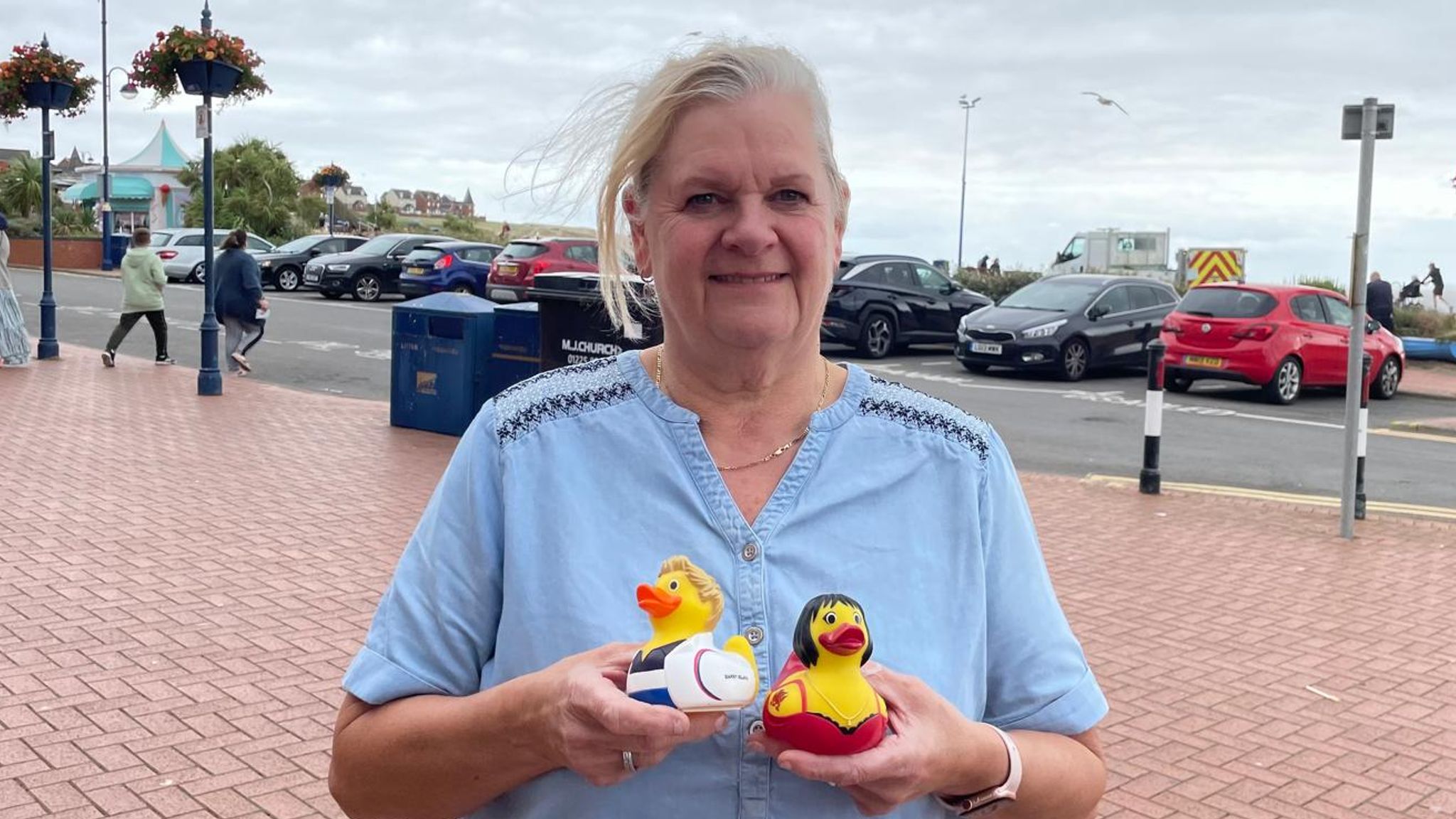 Jackie Rogers, owner of Hyper Value gift shop in Barry Island