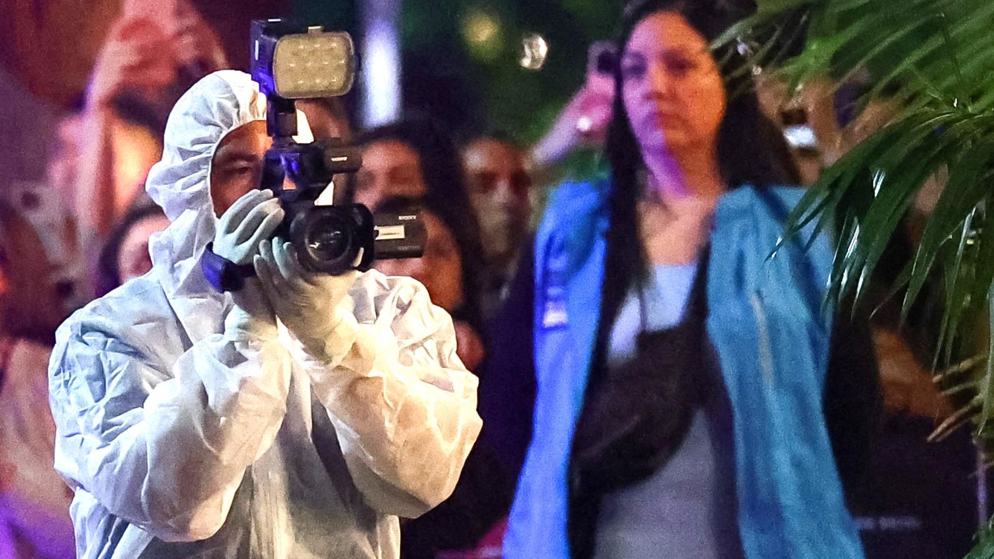 Forensics at the hotel. Pic:: Reuters