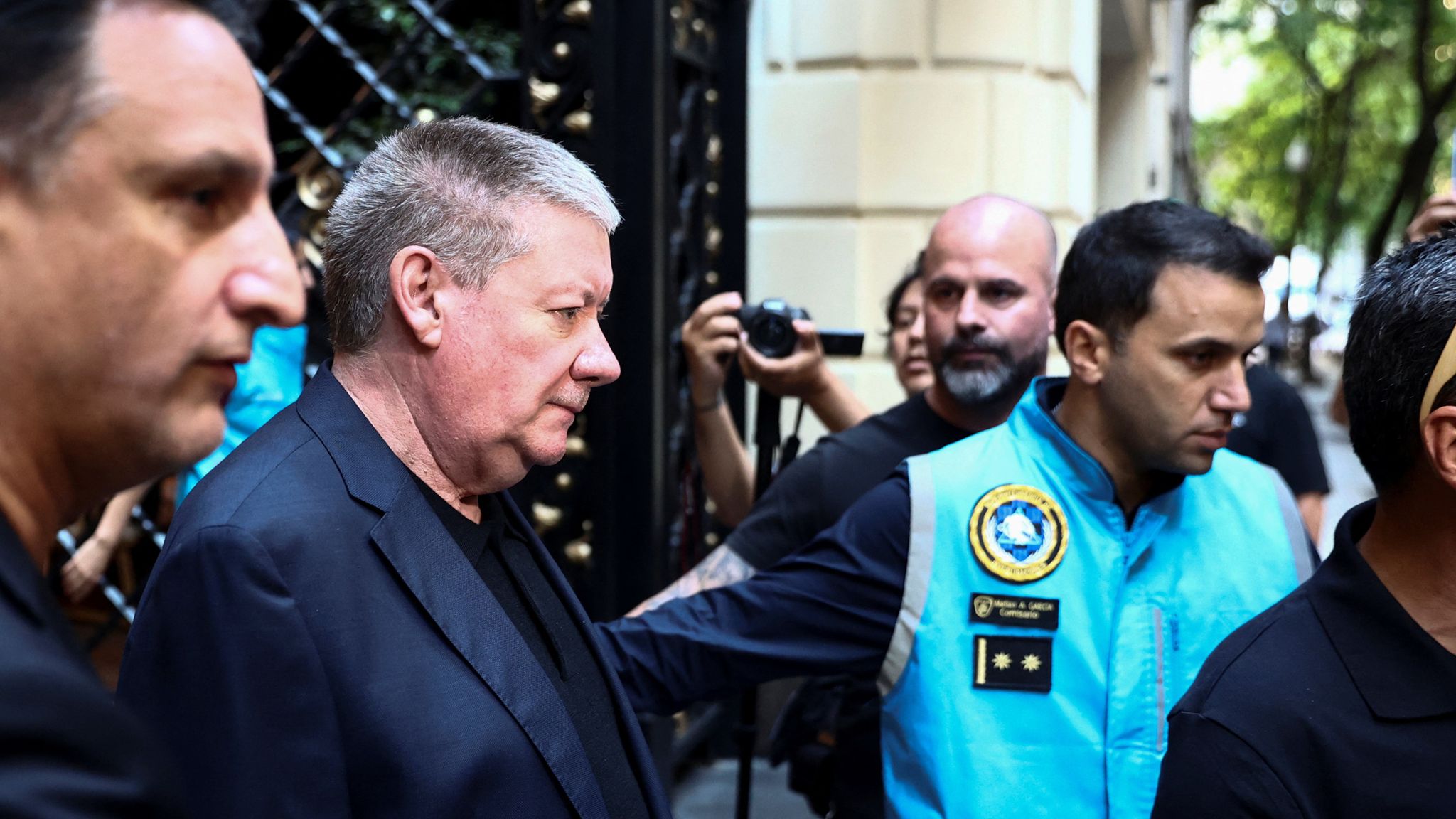 Geoff Payne, father of former One Direction band member Liam Payne, who was found dead after he fell from a third-floor hotel room balcony, walks in Buenos Aires, Argentina October 18, 2024. REUTERS/Tomas Cuesta