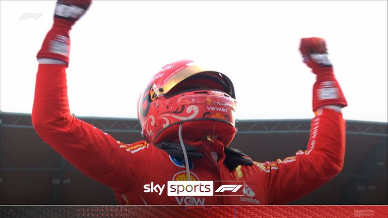 The final lap from the 2024 Mexico City GP as Ferrari&#39;s Carlos Sainz wins.