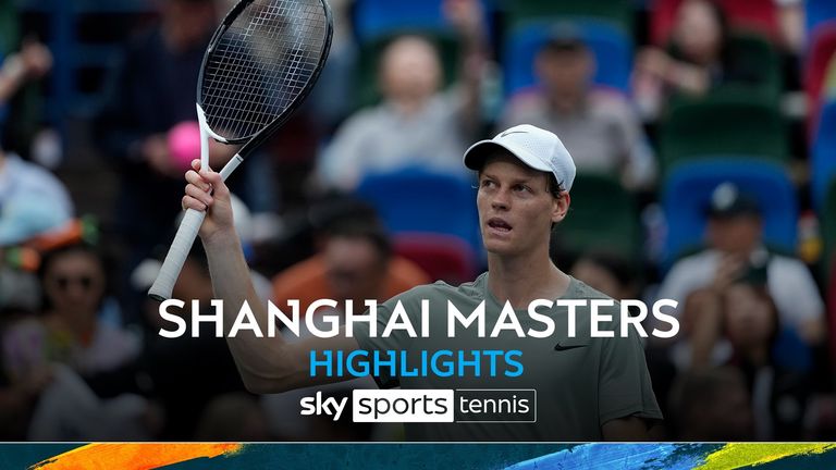 Highlights of the Shanghai Masters semi-final match between Jannik Sinner and Tomas Machac.