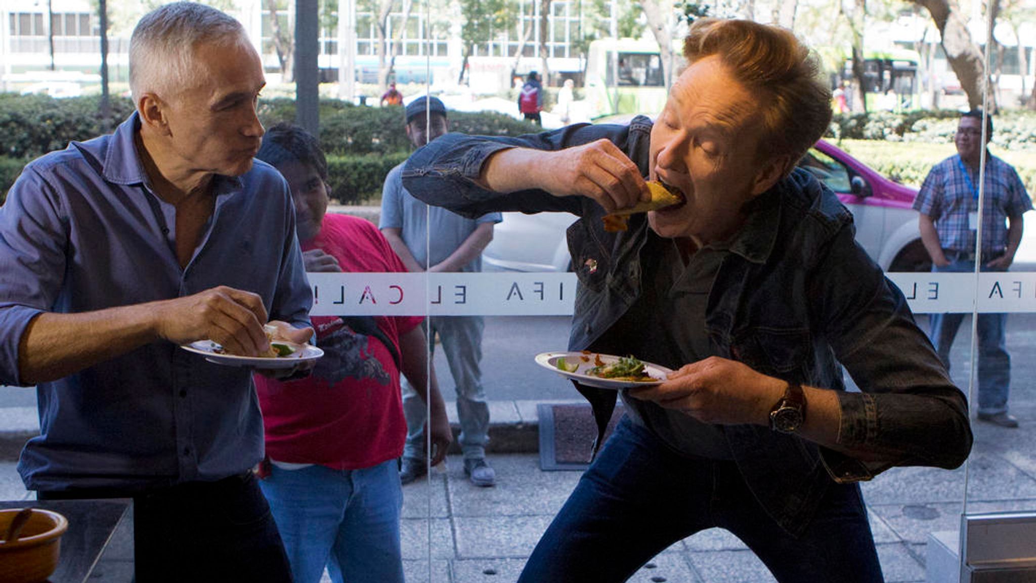 O'Brien filming in Mexico in 2017, for a segment on one of his shows. Pic: AP