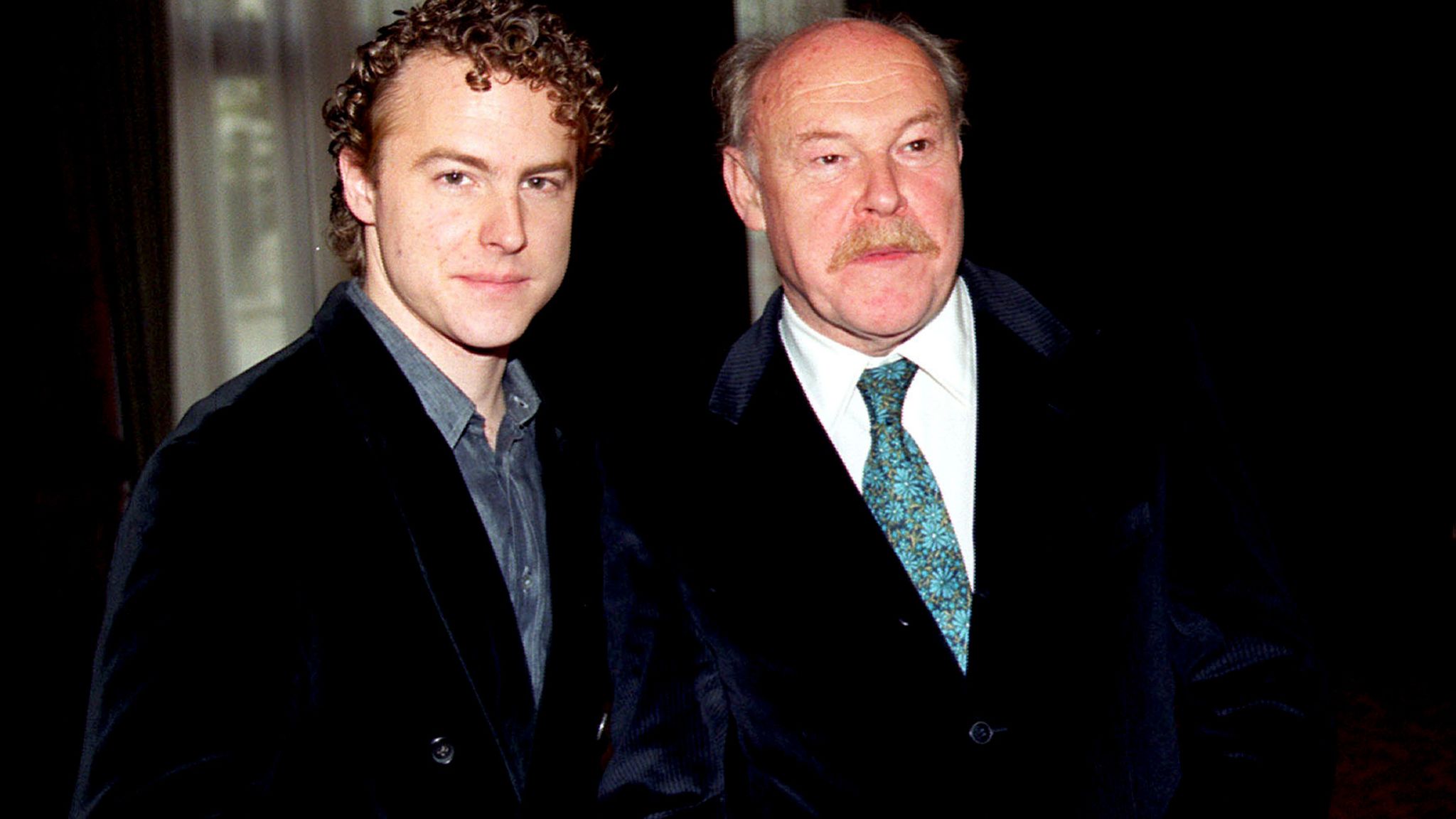 Timothy West and his son Sam West at The Talkies at The Landmark Hotel in 1999 Pic: PA