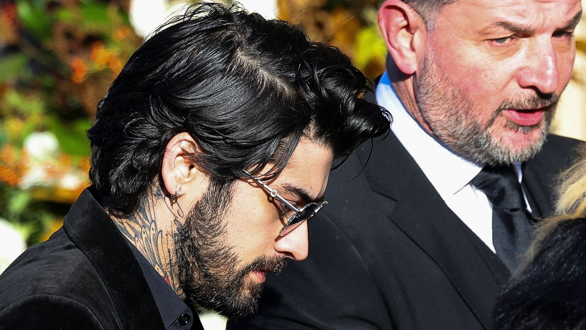 Zayn Malik arrives to attend the funeral of former One Direction singer Liam Payne at St. Mary's Church in Amersham, near London, Britain, November 20, 2024. REUTERS/Toby Melville