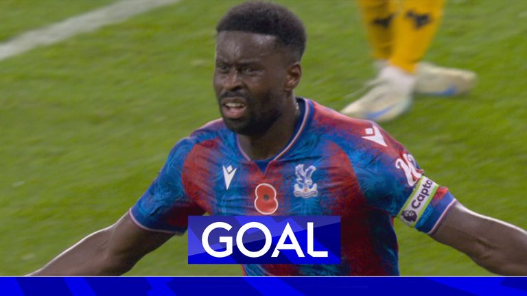 Guehi scores for Palace against Wolves