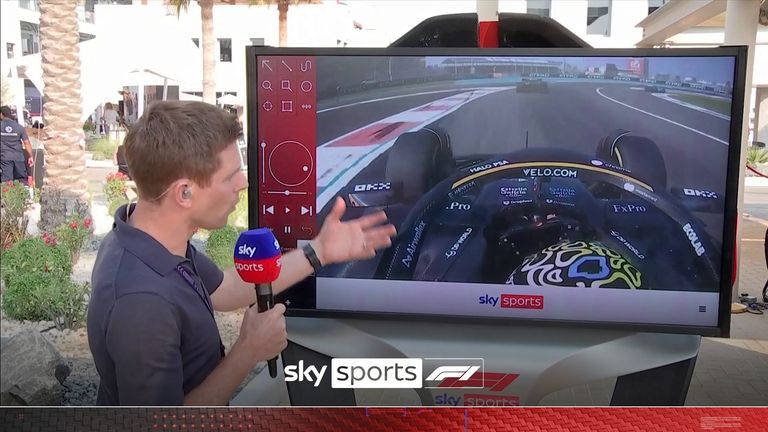 Anthony Davidson was at the SkyPad to look back on how Lando Norris almost collided with Lewis Hamilton during first practice around Yas Marina Circuit.