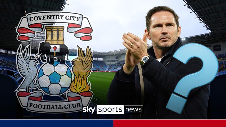 Sky Sports&#39; Peter Smith looks at Frank Lampard&#39;s managerial record and the situation at Coventry, who have been linked with the former England midfielder. Images: PA/AP/Adobe Stock