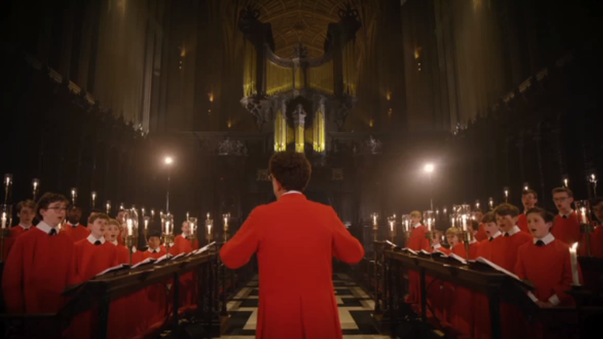 The choir of King’s College Chapel. Pic: King’s College Recordings. 