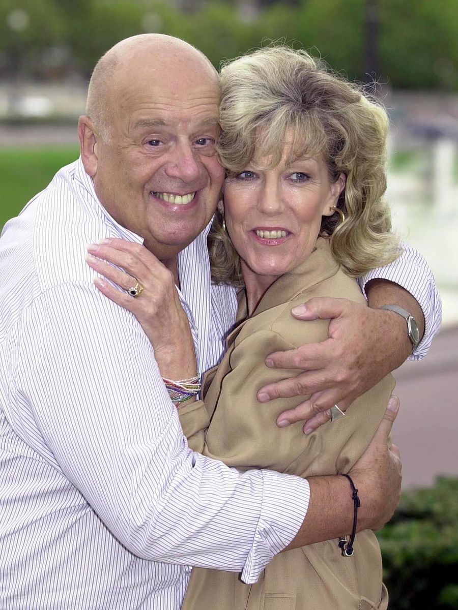 Coronation Street stars Fred, played by John Savident and Sue Nicholls who played Audrey. Pic:PA