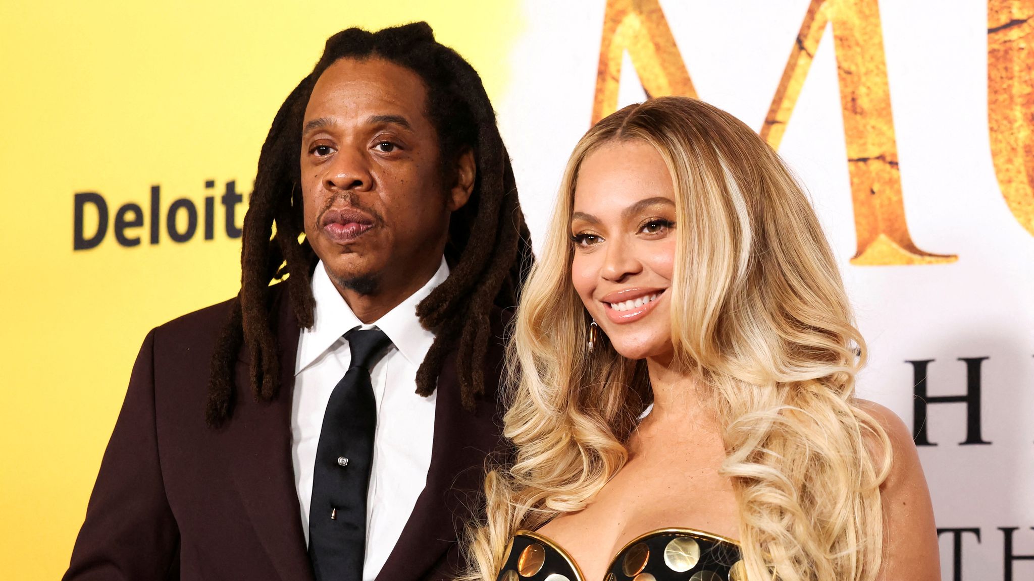 Jay-Z and Beyonce attend the premiere of ''Mufasa: The Lion King''. Pic: Reuters