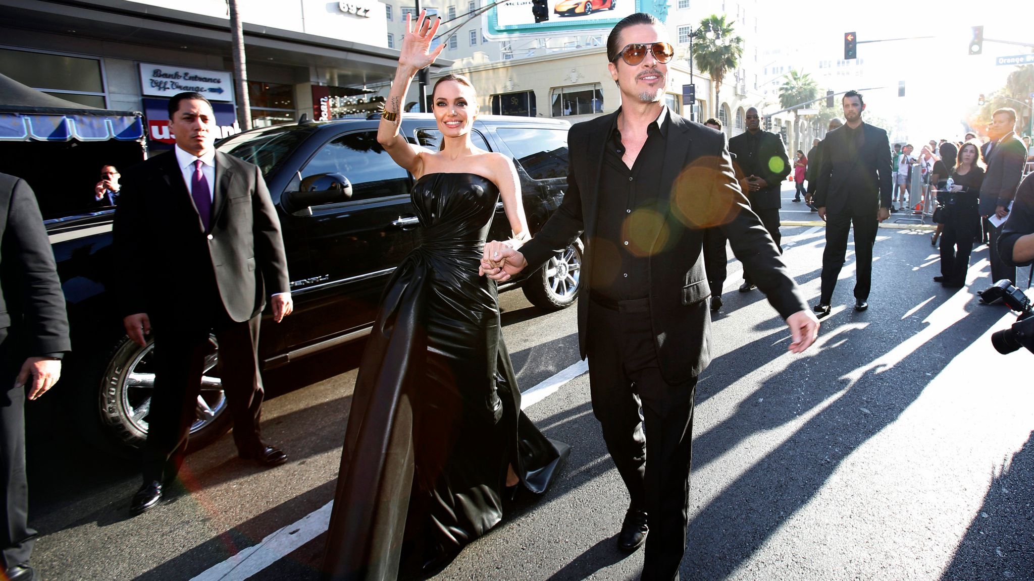  Angelina Jolie and Brad Pitt in 2014. Pic: Reuters