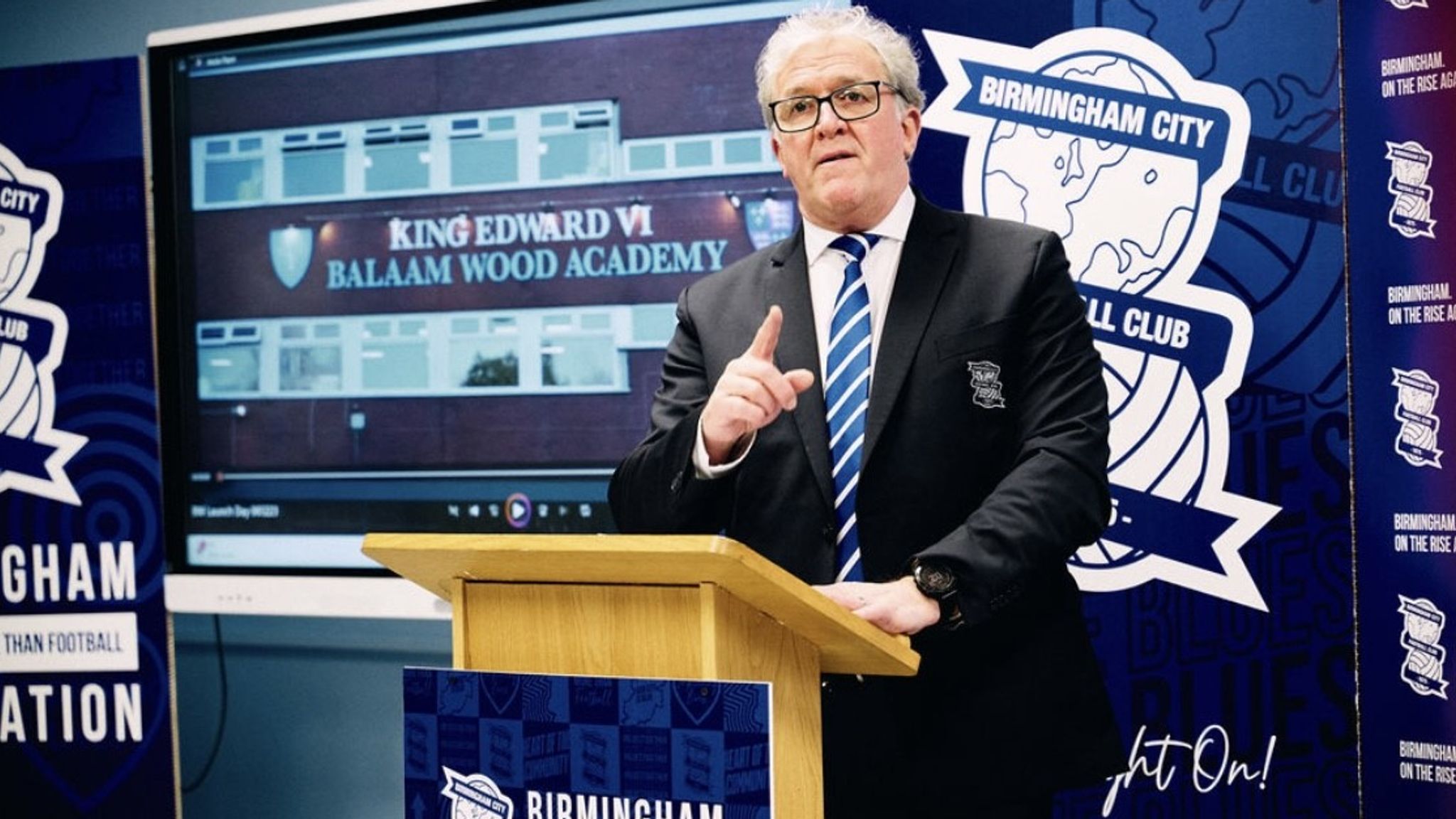 Birmingham City CEO Garry Cook discusses the club's work at King Edward VI Balaam Wood Academy