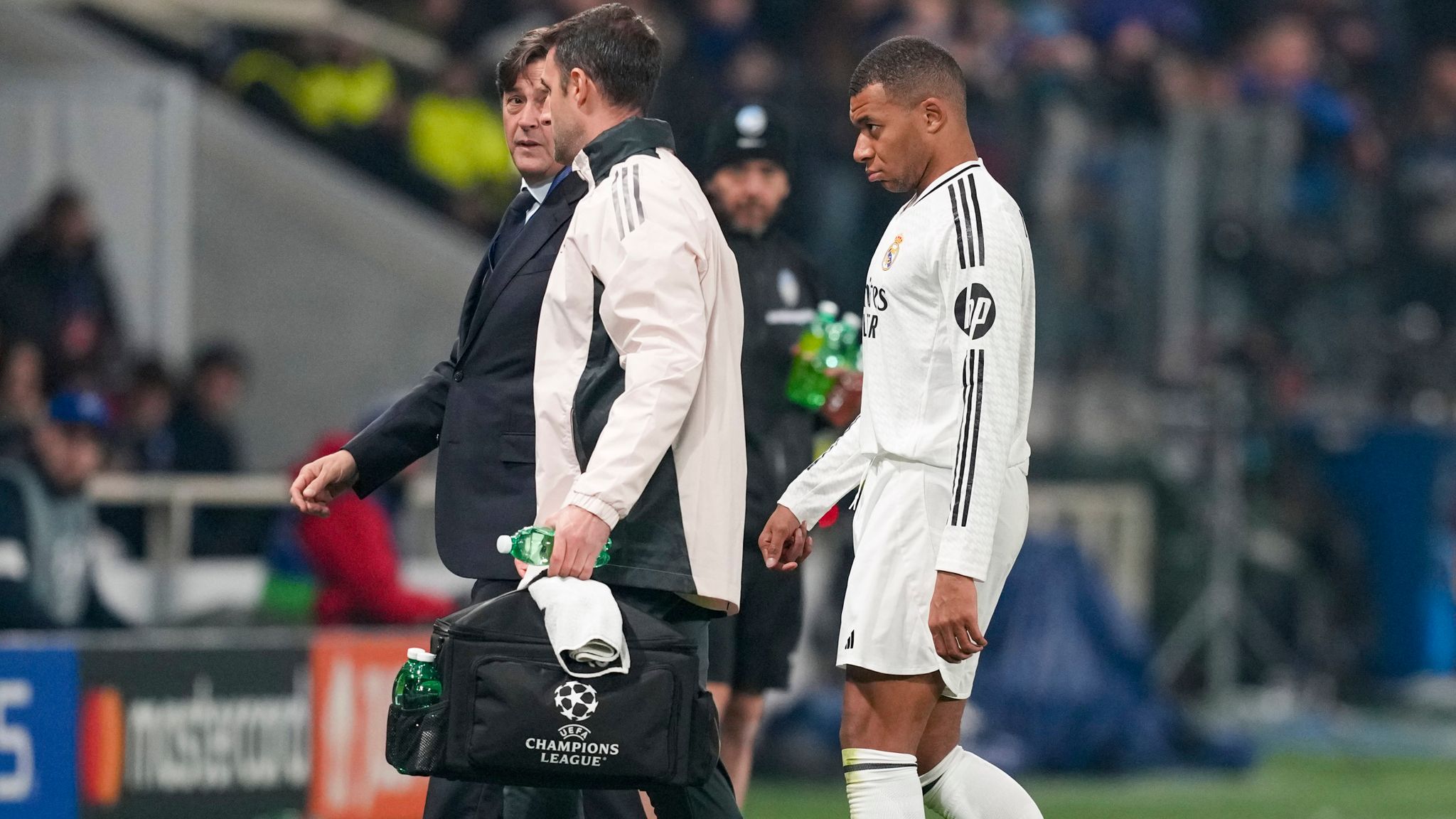 Kylian Mbappe was substituted on Tuesday night with what has since been confirmed as a thigh injury