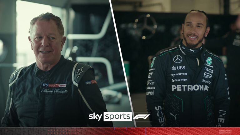 &#39;What an absolute privilege&#39; | Brundle tries Hamilton&#39;s Mercedes cars through the years