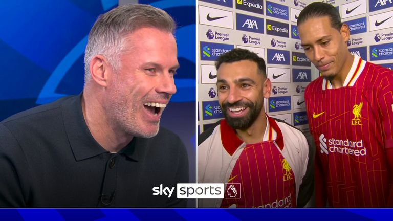 Salah, Van Dijk, Carragher