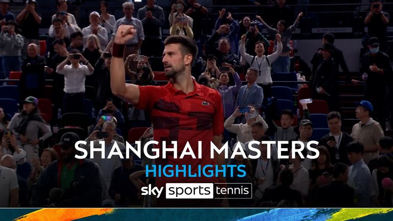 Highlights of the Shanghai Masters semi-final match between Novak Djokovic and Taylor Fritz.