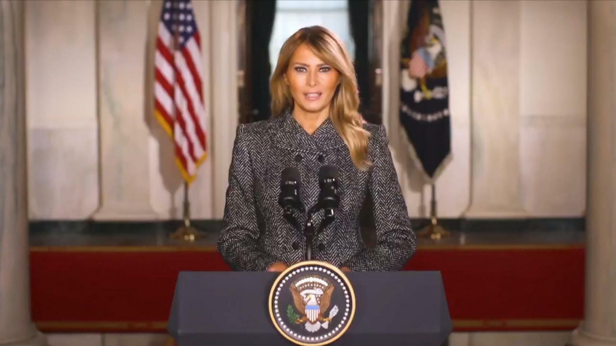 Melania Trump farewell message