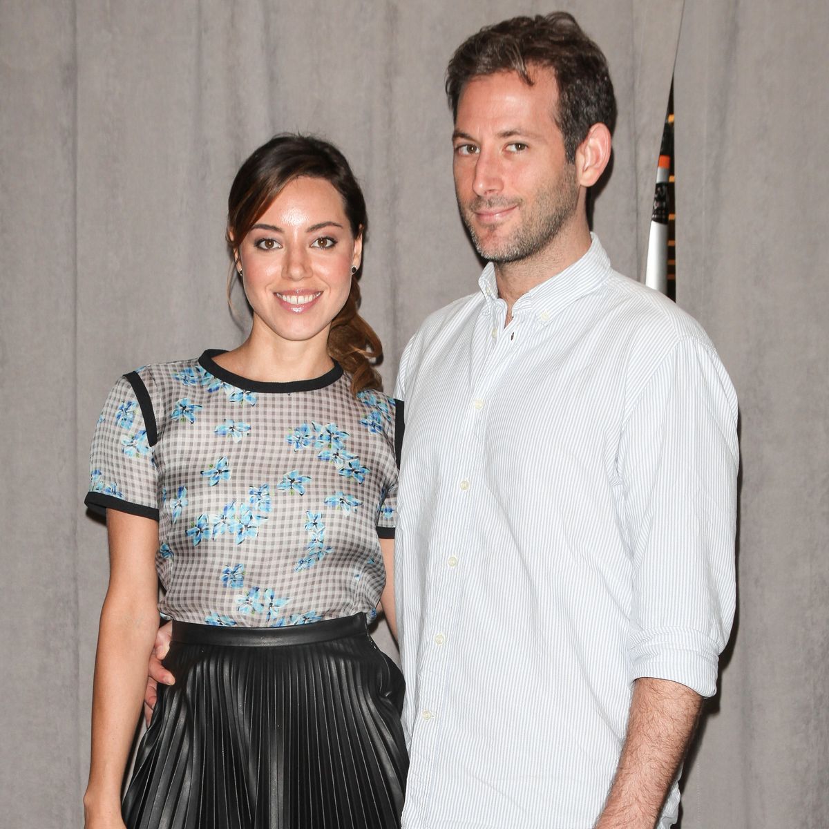 **FILE PHOTO** Jeff Baena Dies aged 47. NEW YORK, NY - JULY 30: Aubrey Plaza and Jeff Baen pictured as actors Aubrey Plaza and Dane DeHaan and director Jeff Baena stop by AOL NYC headquarters to discuss their latest film 'Life After Beth,' as part of AOL's BUILD Speaker Series on July 30, 3014 in New York City. Credit: Diego Corredor/MediaPunch /IPX