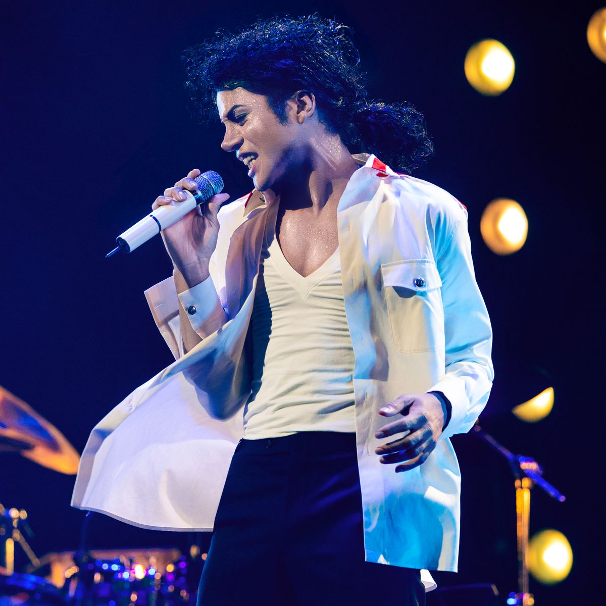 Jaafar Jackson as Michael Jackson in MICHAEL. Photo Credit: Lionsgate/Kevin Mazur