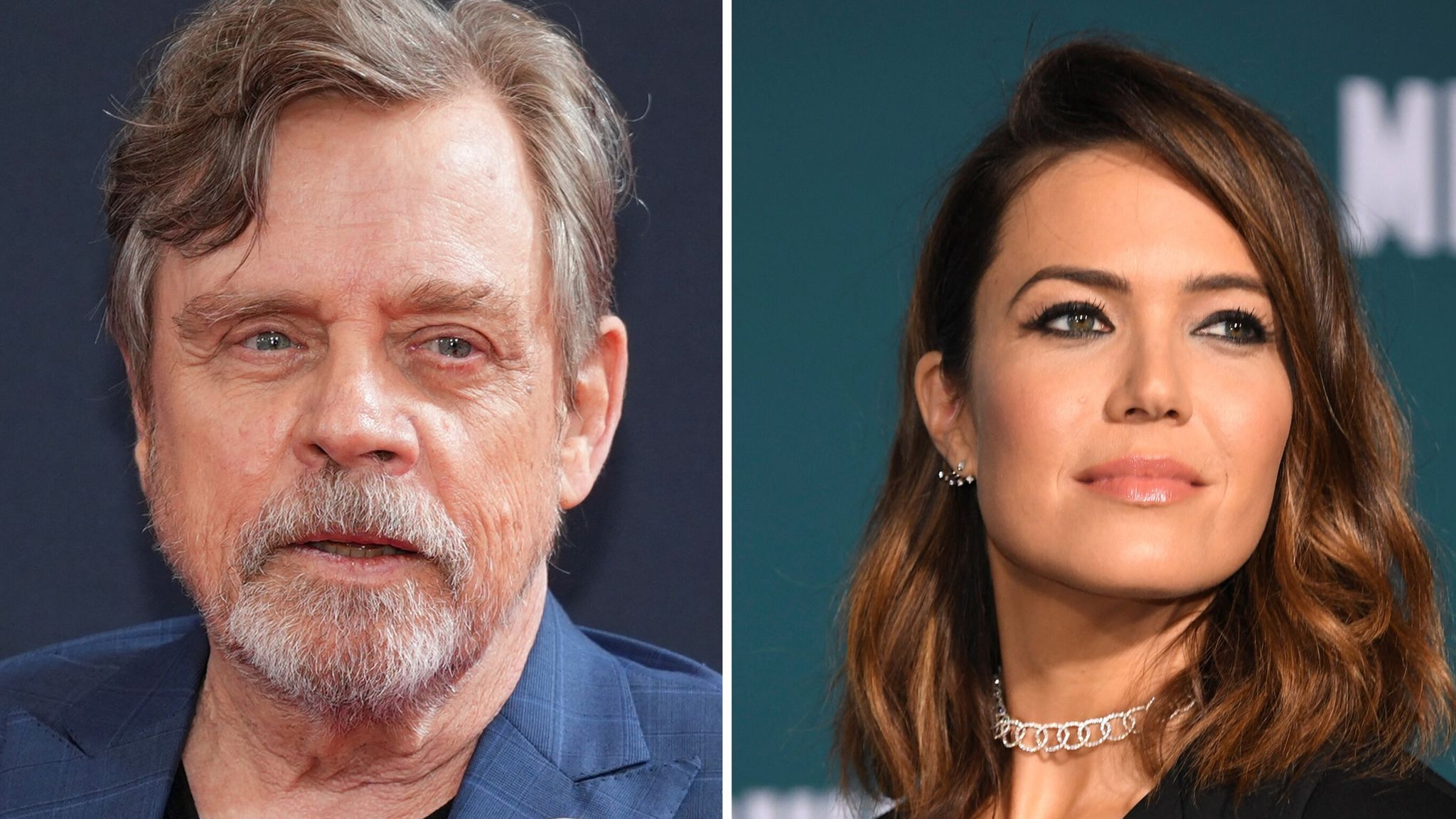 Mark Hamill and Mandy Moore. File Pics: Reuters