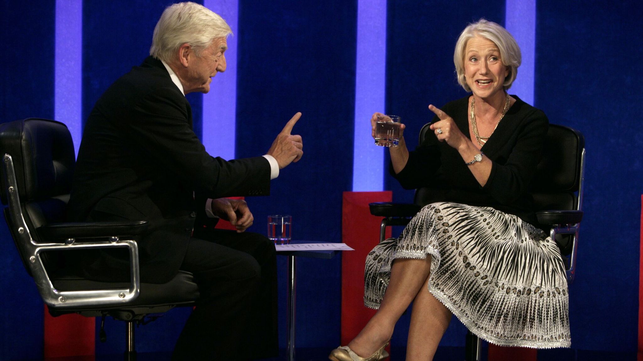 Michael Parkinson and Dame Helen Mirren 