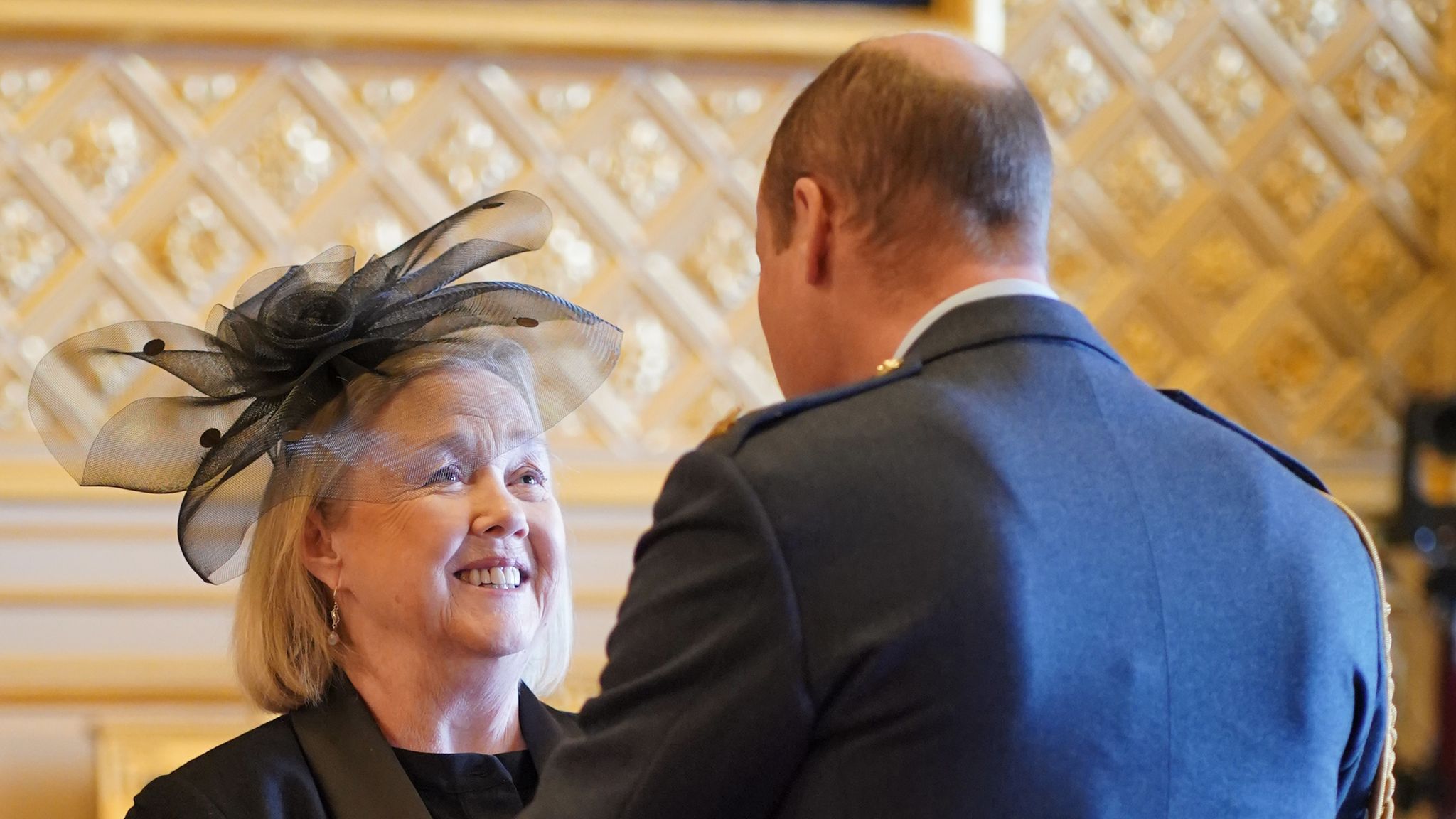 Pauline Quirke, actor, Founder and Head Principal, The Pauline Quirke Academy, from High Wycombe, is made a Member of the Order of the British Empire by the Prince of Wales at Windsor Castle. The honour recognises services to young people, to the entertainment industry and to charity. Picture date: Wednesday February 1, 2023.