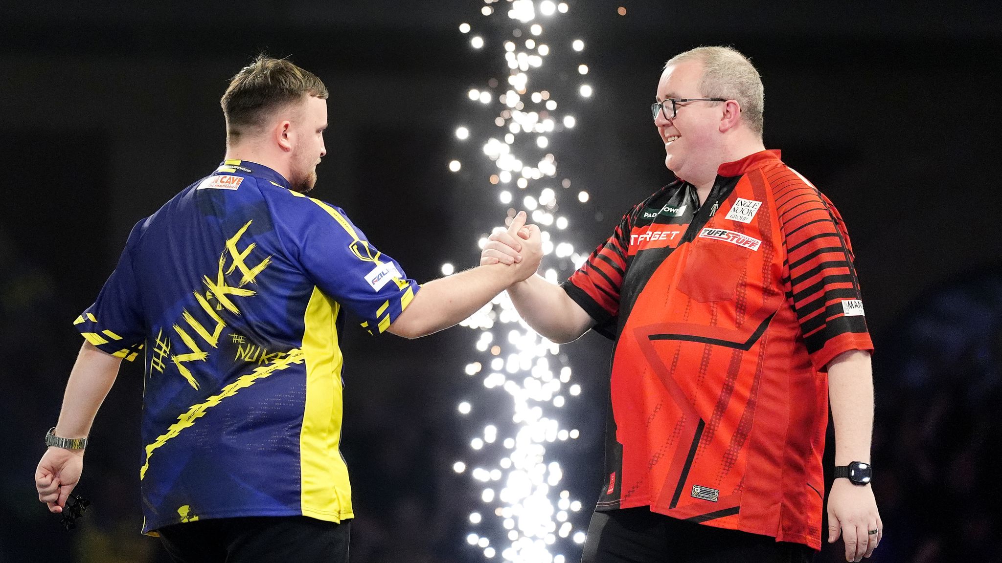 Bunting congratulated Littler as the 17-year-old booking his place in the final. Pic: PA