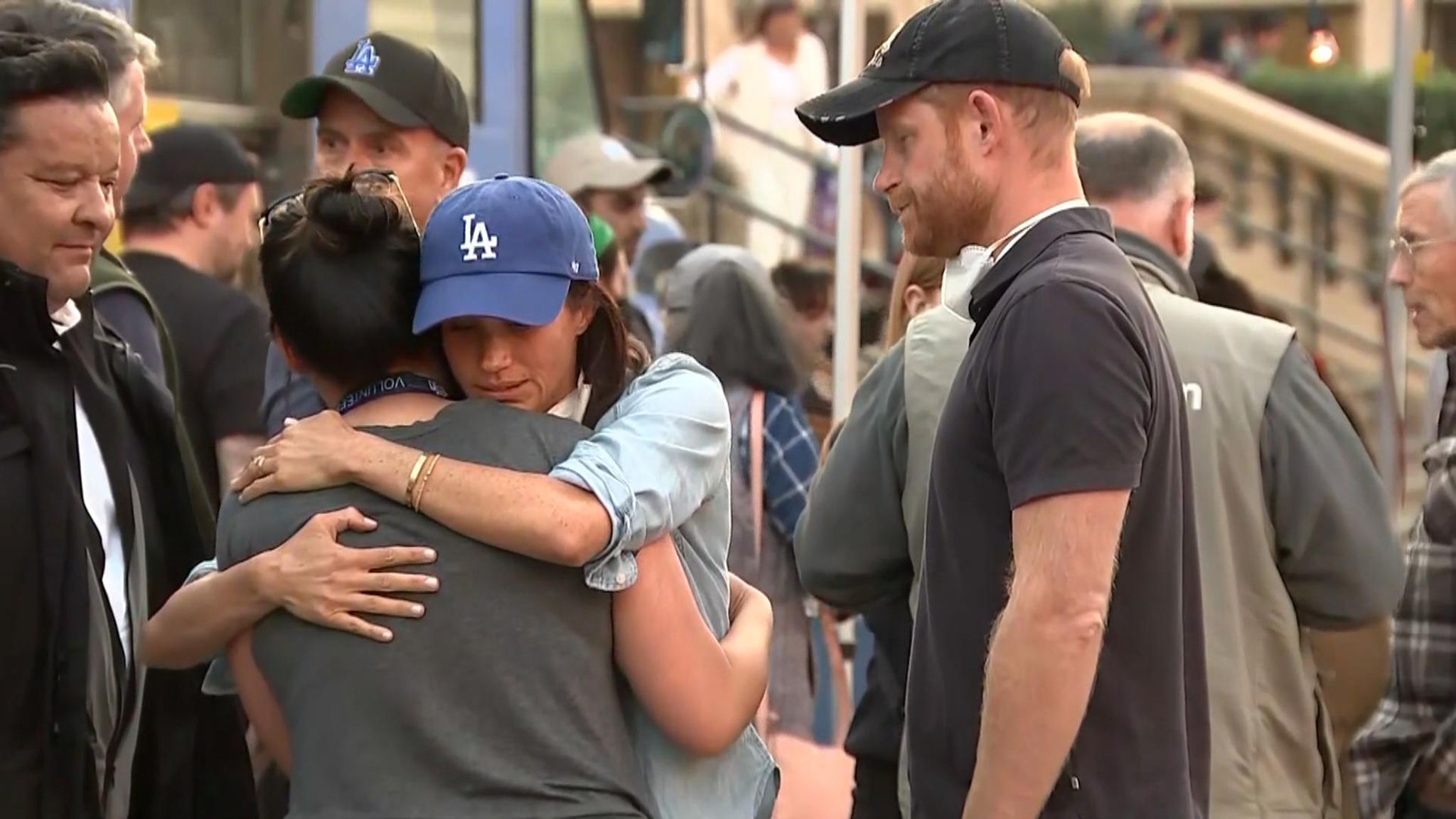 Prince Harry and Meghan Markle Volunteering in Pasadena on 11/01/25