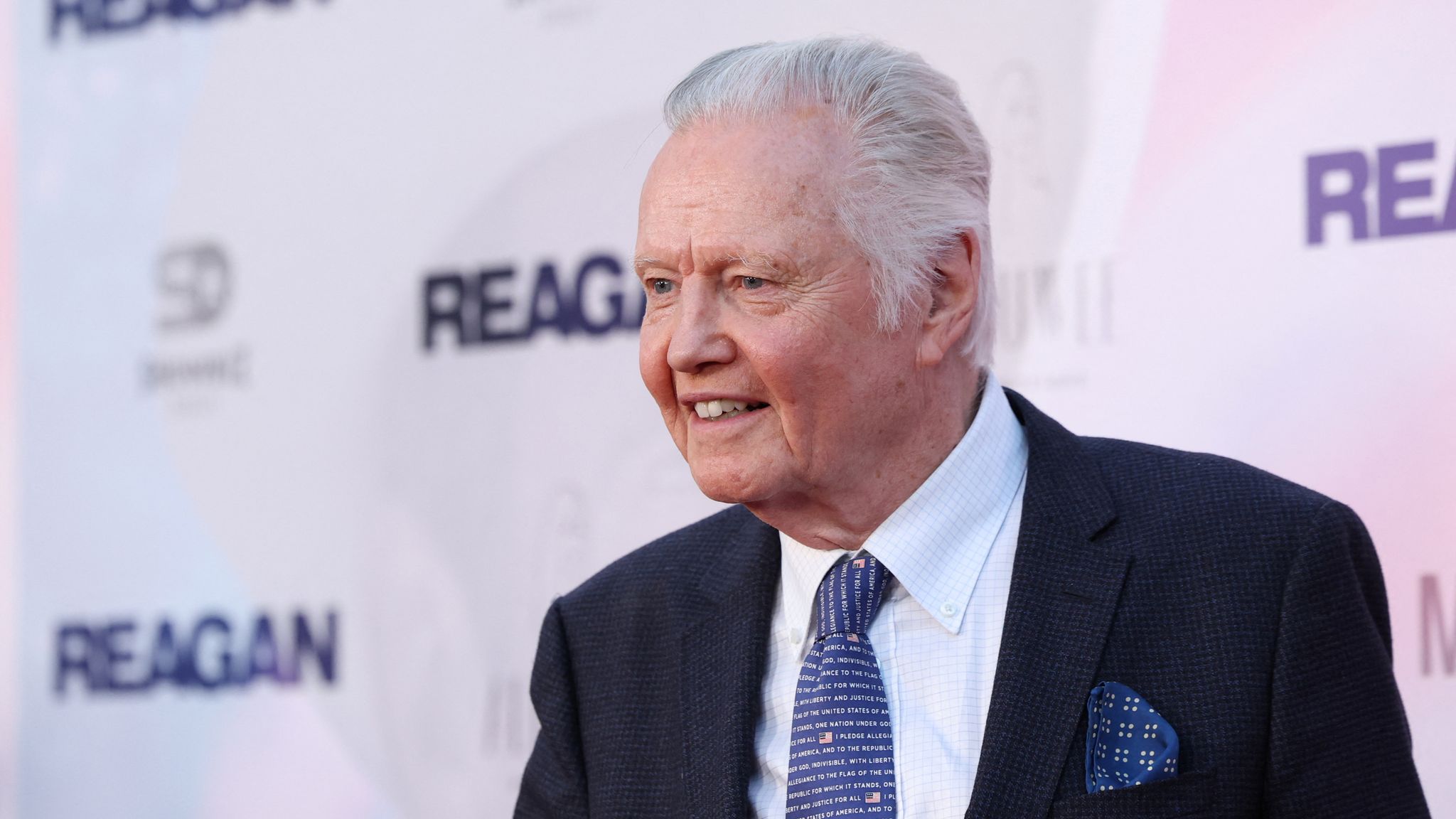 Jon Voight attends a premiere for the film Reagan in Los Angeles in August. Pic: Reuters 