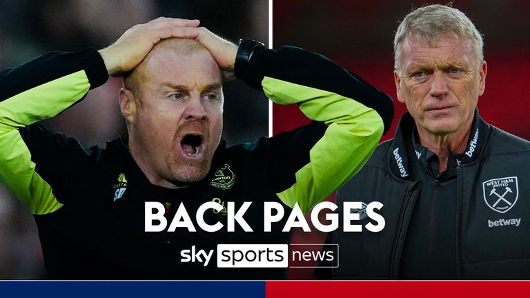 BACK PAGES SEAN DYCHE DAVID MOYES