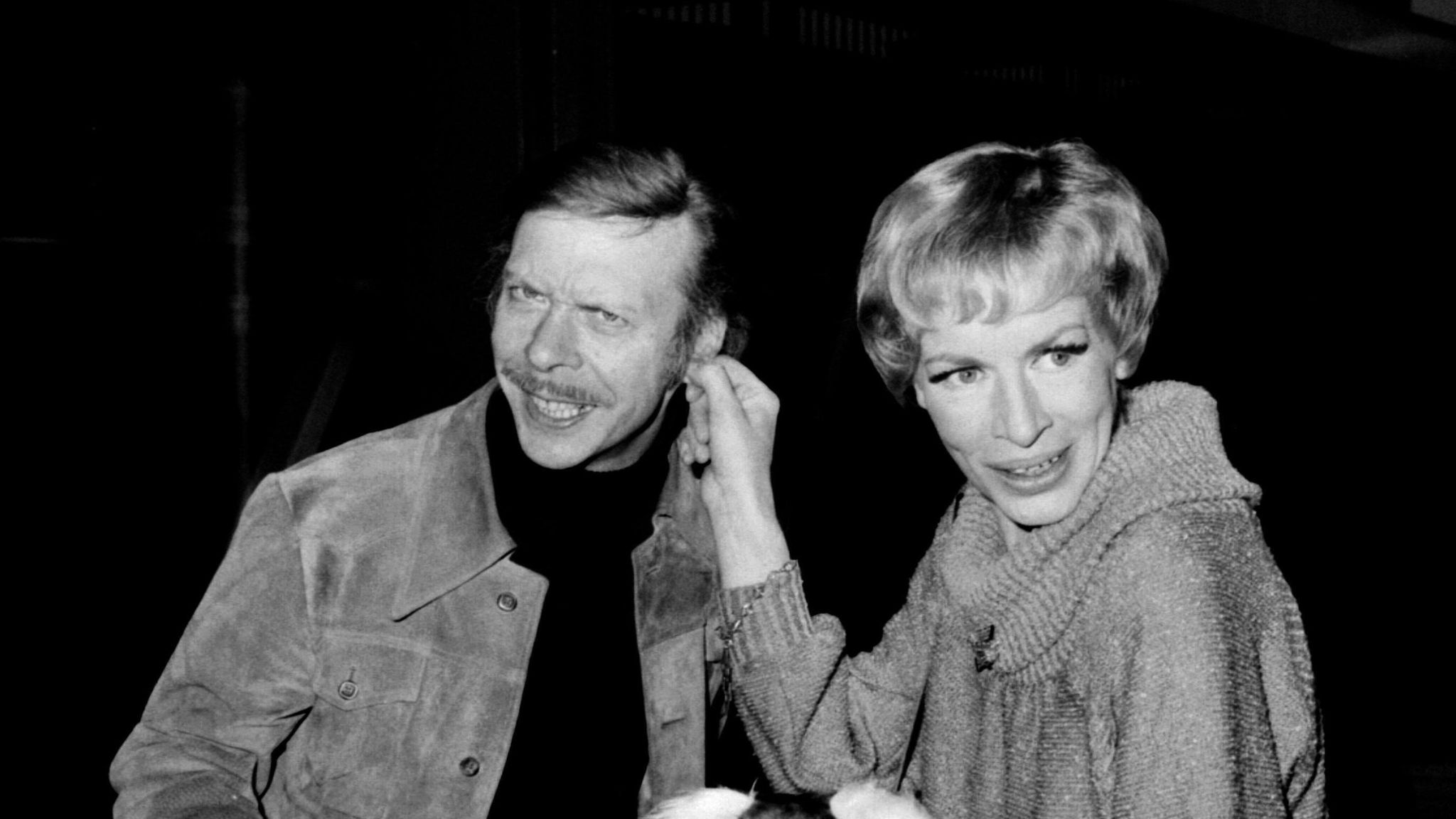 Brian Murph and Yootha Joycey stars of the television comedy series George and Mildred at Heathrow Airport in London leaving for New Zealand for a ten week tour of the stage version of their show.. Pic: PA